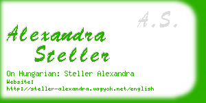 alexandra steller business card